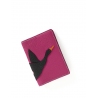 'En L'Air Voyage Oie' Étui de Passeport Cuir Nappa Fuchsia