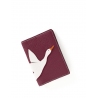 'En L'Air Voyage Oie' Nappa Leather passport Holder Dark Red