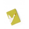 'En L'Air Voyage Oie' Nappa Leather passport Holder Paille