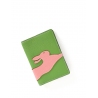 'En L'Air Voyage Lièvre' Nappa Leather Passport Holder Apple Green