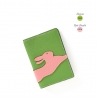'En L'Air Voyage Lièvre' Nappa Leather Passport Holder Apple Green