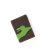 'En L'Air Voyage Lièvre' Nappa Leather Passport Holder Chocolate