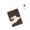 'En L'Air Voyage Lièvre' Nappa Leather Passport Holder Chocolate
