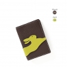 'En L'Air Voyage Lièvre' Nappa Leather Passport Holder Chocolate