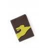 'En L'Air Voyage Lièvre' Nappa Leather Passport Holder Chocolate
