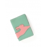 'En L'Air Voyage Lièvre' Nappa Leather Passport Holder Opaline
