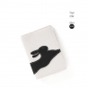'En L'Air Voyage Lièvre' Nappa Leather Passport Holder Snow White