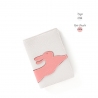 'En L'Air Voyage Lièvre' Nappa Leather Passport Holder Snow White