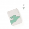 'En L'Air Voyage Lièvre' Nappa Leather Passport Holder Snow White