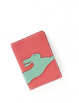'En L'Air Voyage Lièvre' Nappa Leather Passport Holder