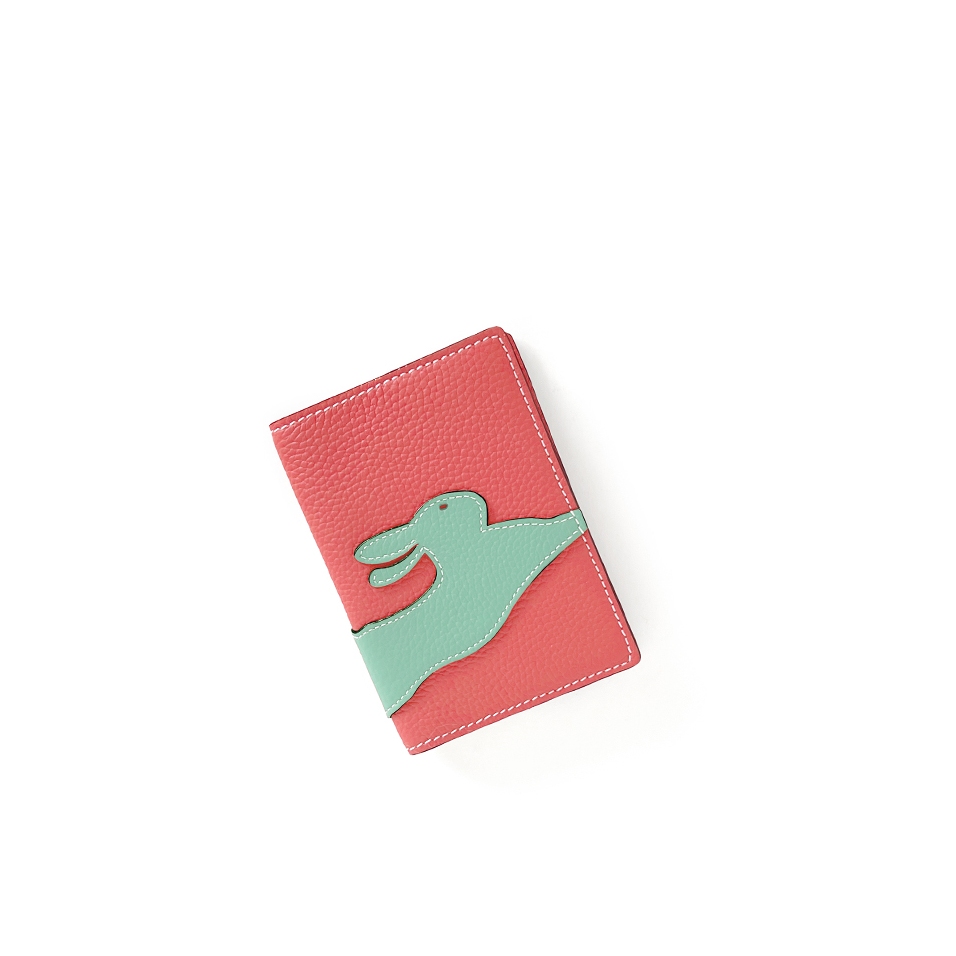 'En L'Air Voyage Lièvre' Nappa Leather Passport Holder