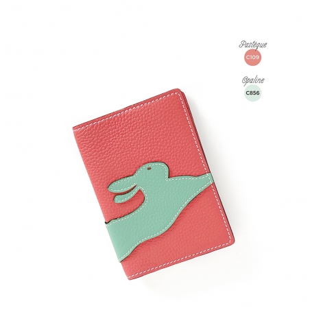 'En L'Air Voyage Lièvre' Nappa Leather Passport Holder