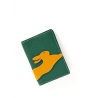 'En L'Air Voyage Lièvre' Nappa Leather Passport Holder Vert Pin