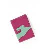 'En L'Air Voyage Lièvre' Étui de Passeport Cuir Nappa Fuchsia