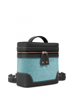 'Écrins Nacelle' Nappa Leather backpack Black & Geai