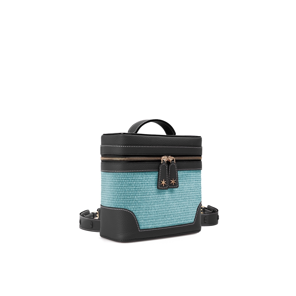 'Écrins Nacelle' Nappa Leather backpack Black & Geai