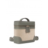 'Écrins Nacelle' Sac à dos Cuir Nappa Éléphant & Crème