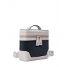 'Écrins Nacelle' Nappa Leather backpack Elephant Pearl Grey & Tison
