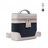 'Écrins Nacelle' Nappa Leather backpack Elephant Pearl Grey & Tison