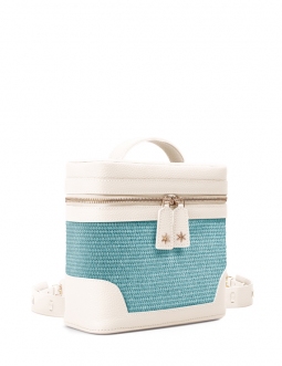 'Écrins Nacelle' Nappa Leather backpack Crème & Geai