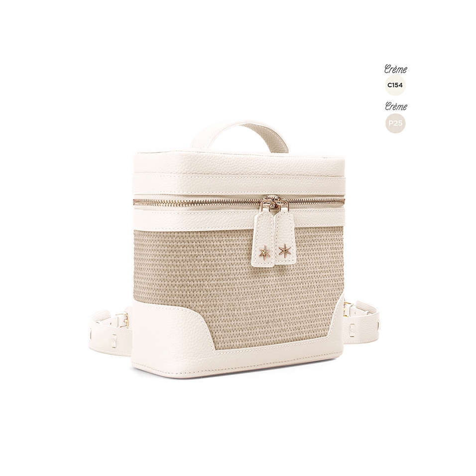 'Écrins Nacelle' Sac à dos Cuir Nappa Cream & Crème