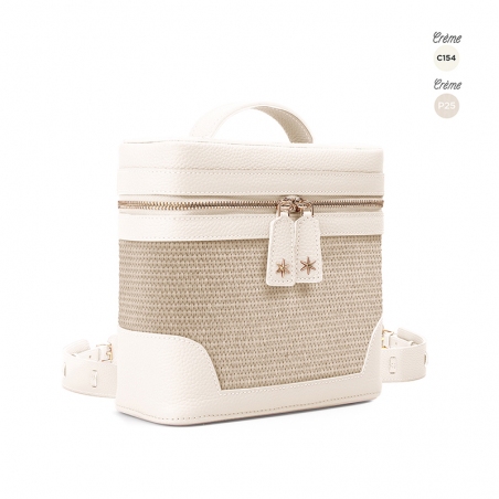 'Écrins Nacelle' Sac à dos Cuir Nappa Cream & Crème