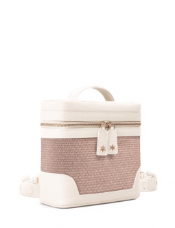 'Écrins Nacelle' Nappa Leather backpack Crème & Pèche