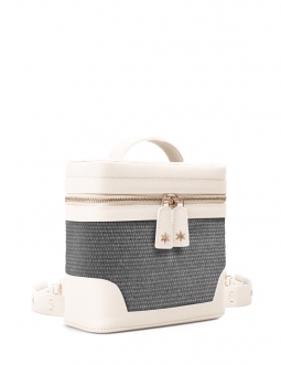 'Écrins Nacelle' Sac à dos Cuir Nappa Cream & Rocher