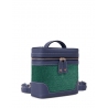 'Écrins Nacelle' Sac à dos Cuir Nappa Marine & Fougère