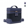 'Écrins Nacelle' Nappa Leather backpack Navy Blue & Tison