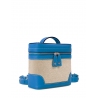 'Écrins Nacelle' Nappa Leather backpack Cyan & Crème