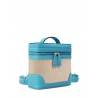 'Écrins Nacelle' Sac à dos Cuir Nappa Azur & Crème