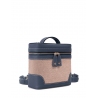 'Écrins Nacelle' Sac à dos Cuir Nappa Bleu Nuit & Pèche
