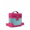 'Écrins Nacelle' Sac à dos Cuir Nappa Fuchsia & Geai