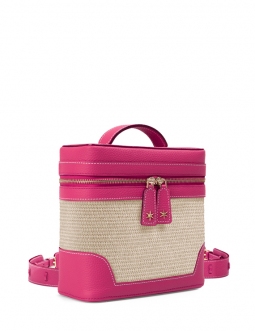 'Écrins Nacelle' Nappa Leather backpack Pink  & Crème