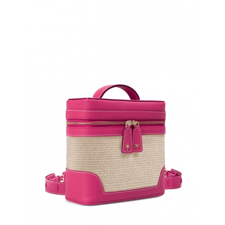 'Écrins Nacelle' Nappa Leather backpack Pink  & Crème