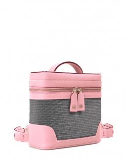 'Écrins Nacelle' Nappa Leather backpack Light Pink & Rocher