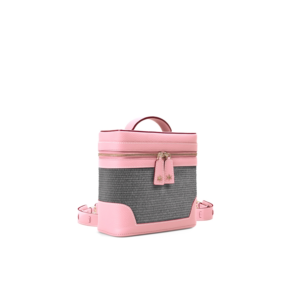 'Écrins Nacelle' Nappa Leather backpack Light Pink & Rocher