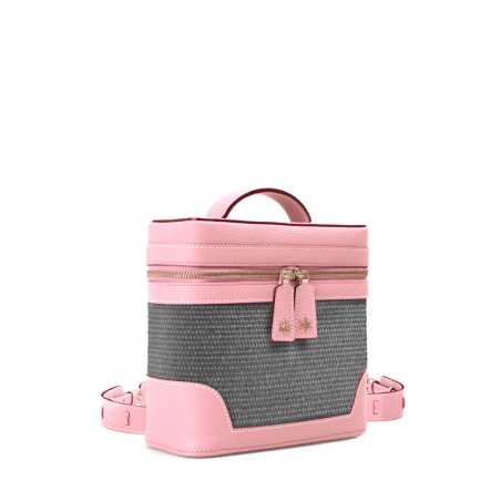 'Écrins Nacelle' Nappa Leather backpack Light Pink & Rocher