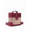 'Écrins Nacelle' Nappa Leather backpack Dark Red & Pèche