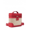 'Écrins Nacelle' Nappa Leather backpack Red & Crème