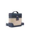 'Écrins Nacelle' Nappa Leather backpack Night Blue & Crème
