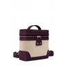 'Écrins Nacelle' Sac à dos Cuir Nappa Cassis & Crème
