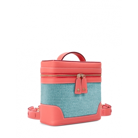 'Écrins Nacelle' Nappa Leather backpack Watermelon & Geai