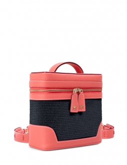 'Écrins Nacelle' Nappa Leather backpack Watermelon & Tison