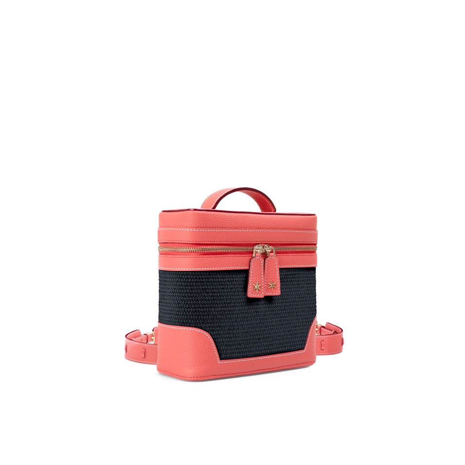 'Écrins Nacelle' Sac à dos Cuir Nappa Pastèque & Tison