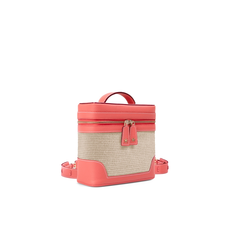'Écrins Nacelle' Nappa Leather backpack Watermelon & Crème