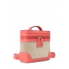 'Écrins Nacelle' Sac à dos Cuir Nappa Pastèque & Crème