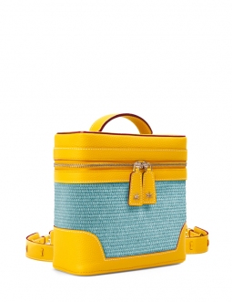 'Écrins Nacelle' Nappa Leather backpack Yellow & Geai