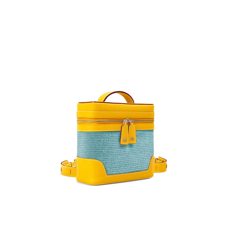 'Écrins Nacelle' Sac à dos Cuir Nappa Miel & Geai